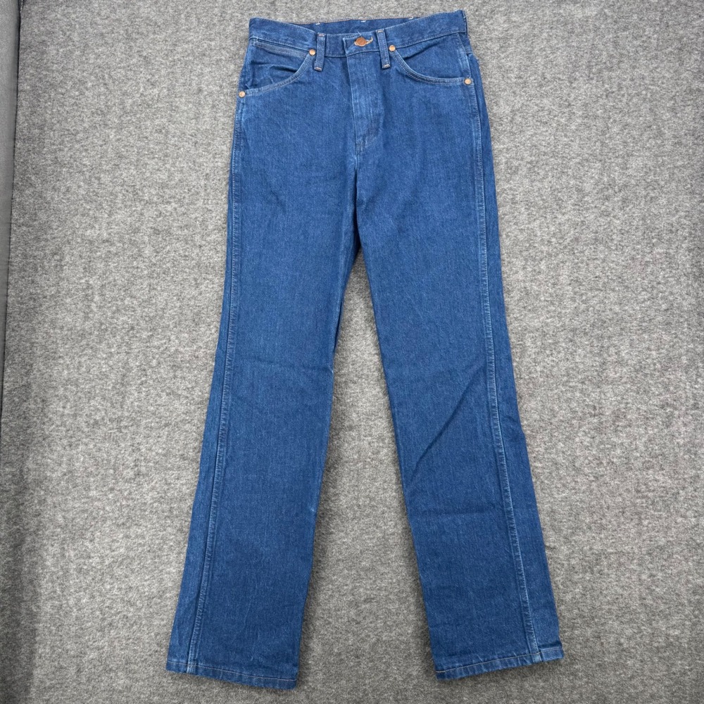 Wrangler Mens 936PWD Cowboy Cut Slim Fit Blue Denim Jeans 28x32 Western